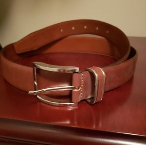 Hugo Boss mens Froppin 50151746 tan leather belt